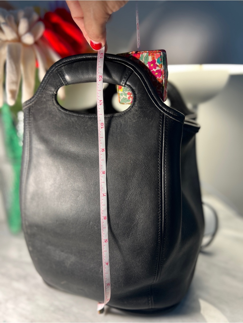VINTAGE Coach 9994 1996 Convertible Backpack Bucket Bag Black Leather made  USA - Picture 14 of 16